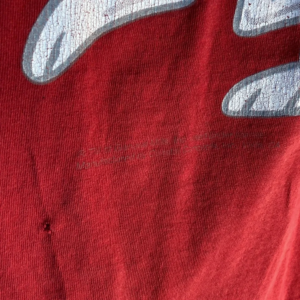 Vintage red “Trix are for kids” T-shirt‎ well worn has flaws size XL 46” chest